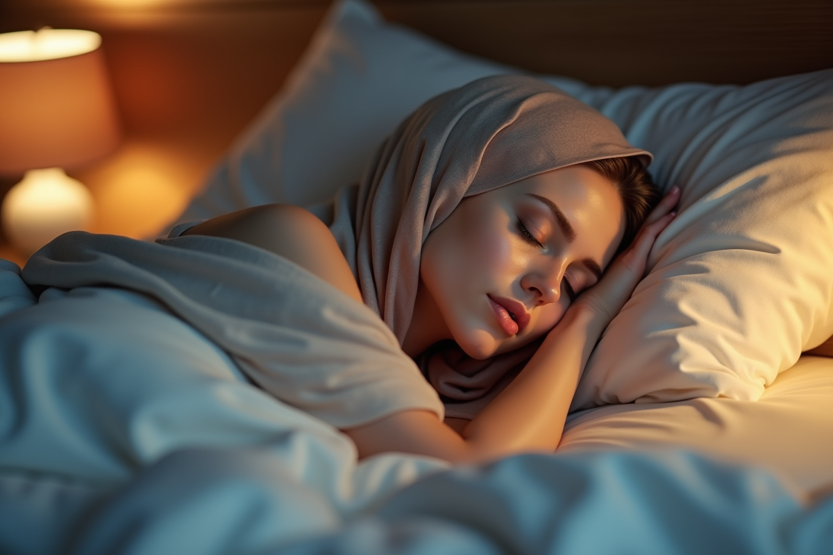 Foulard en soie : astuces pour le maintenir en place toute la nuit